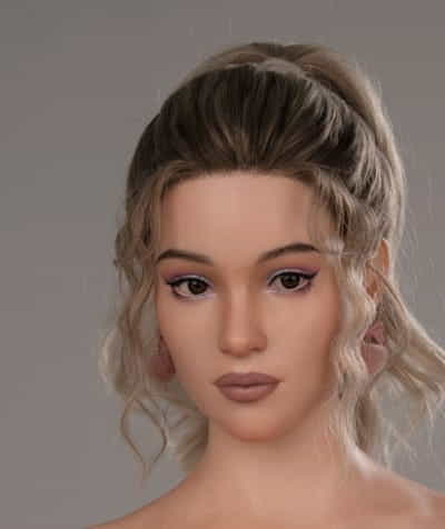 Used Sex Doll  ZELEX Silicone Head #GE46