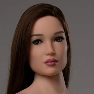 Used Sex Doll  ZELEX Silicone Head #GE49M